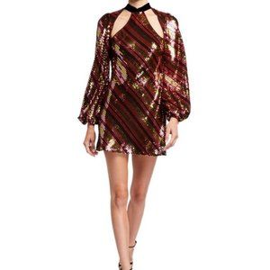 NWT - RIXO Harriet sequin mini dress - size L